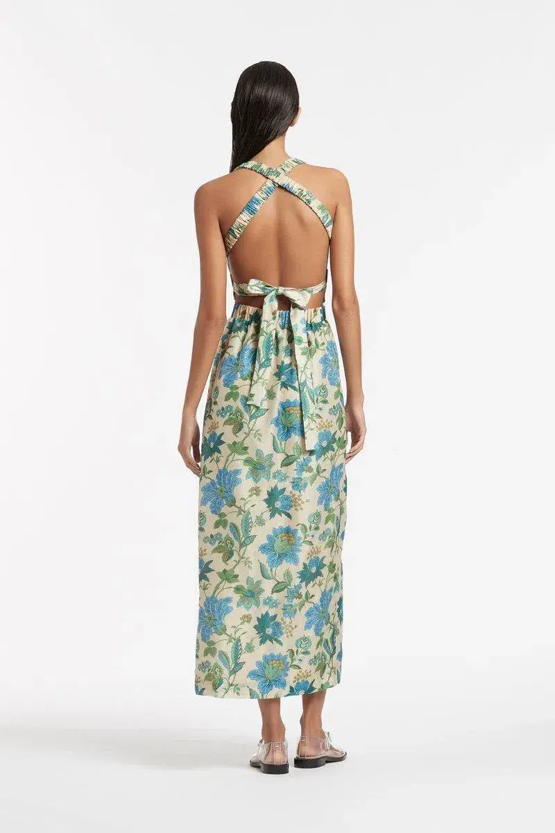 Sir The Label Celia Cross Back Gown Marguerite Floral Print Size 8 - Image 3
