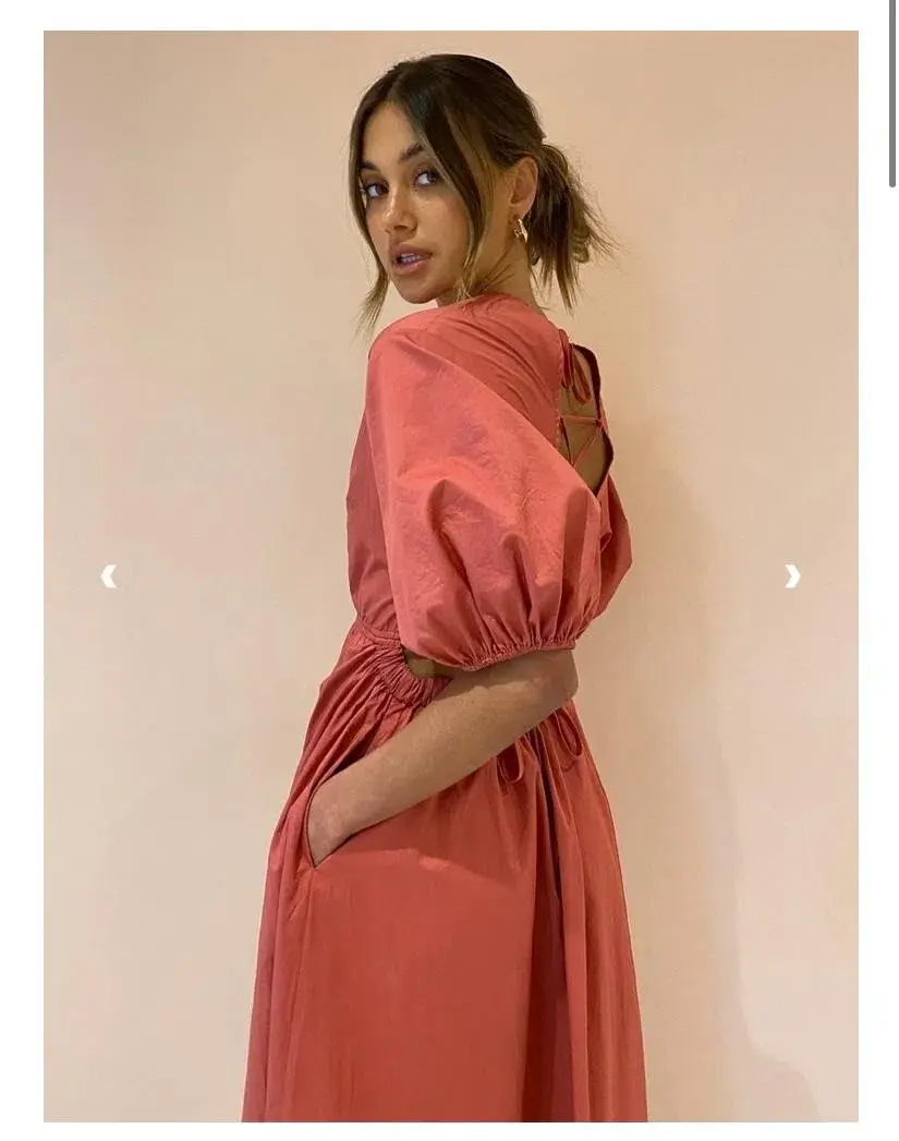 Suboo Rosanna Backless Dress Wine Size 8 - Image 3