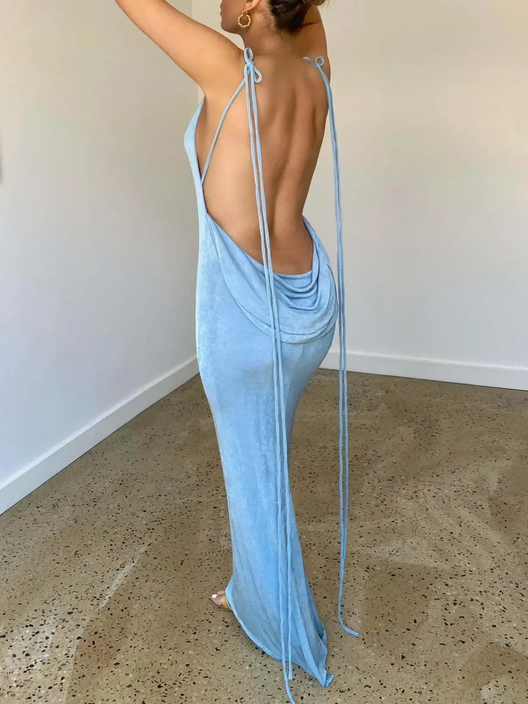 Melani the label blue dress for rent on The Volte - main image