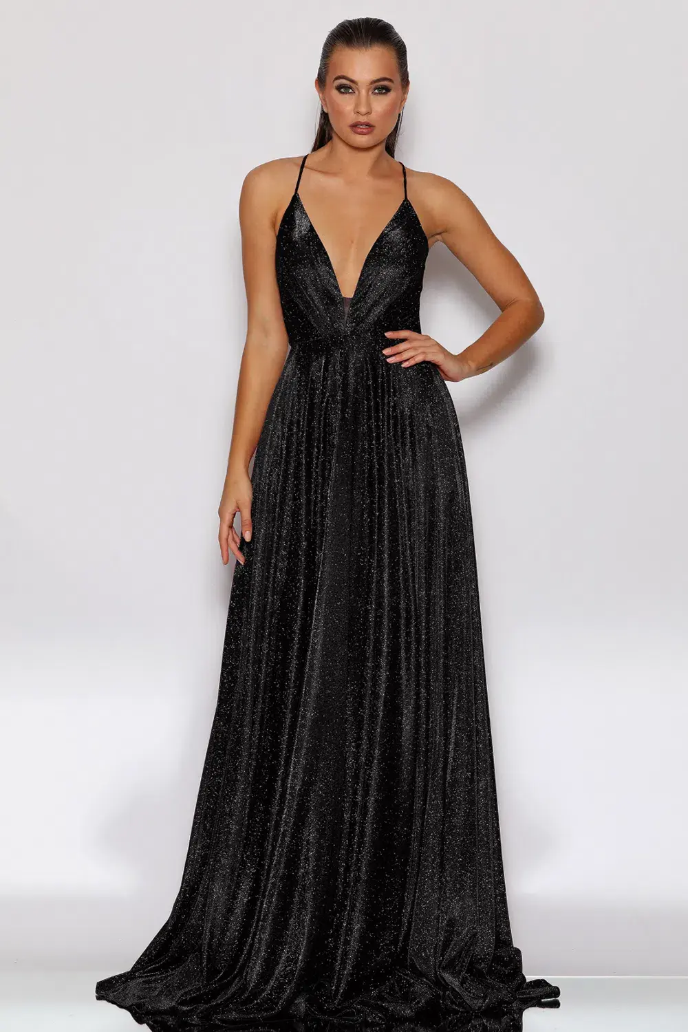 Jadore JX2106 Gown Black Size 6 for rent on The Volte - main image