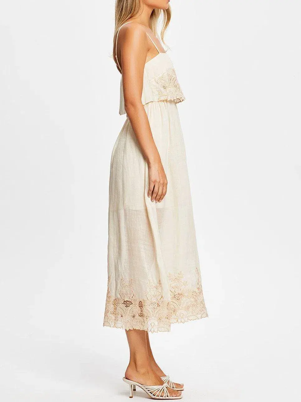 Alice McCall Donatello Midi Dress Panacotta Size 10 - Image 2