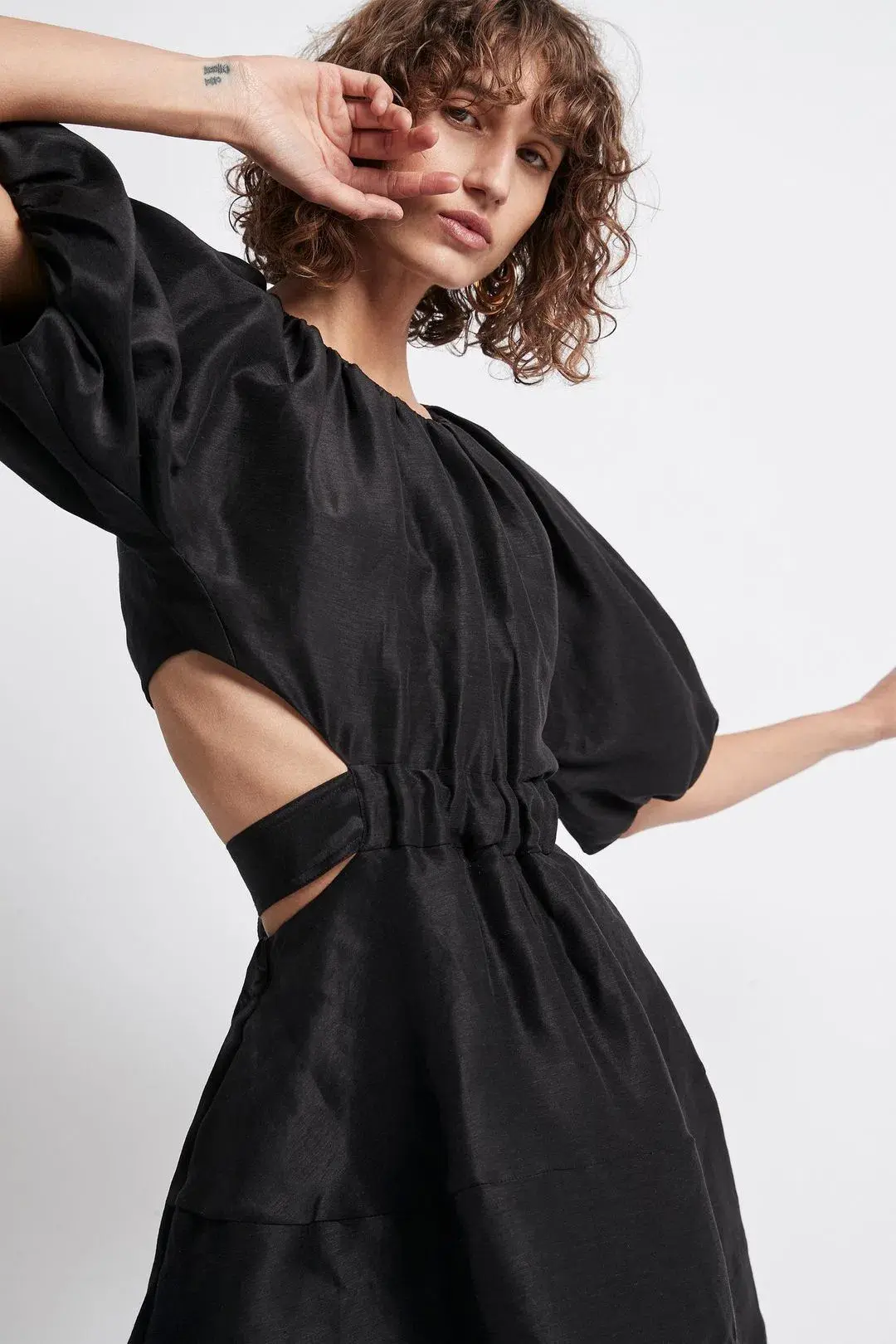 Aje Psychedelia Cut Out Mini Dress Black Size 8  - Image 4