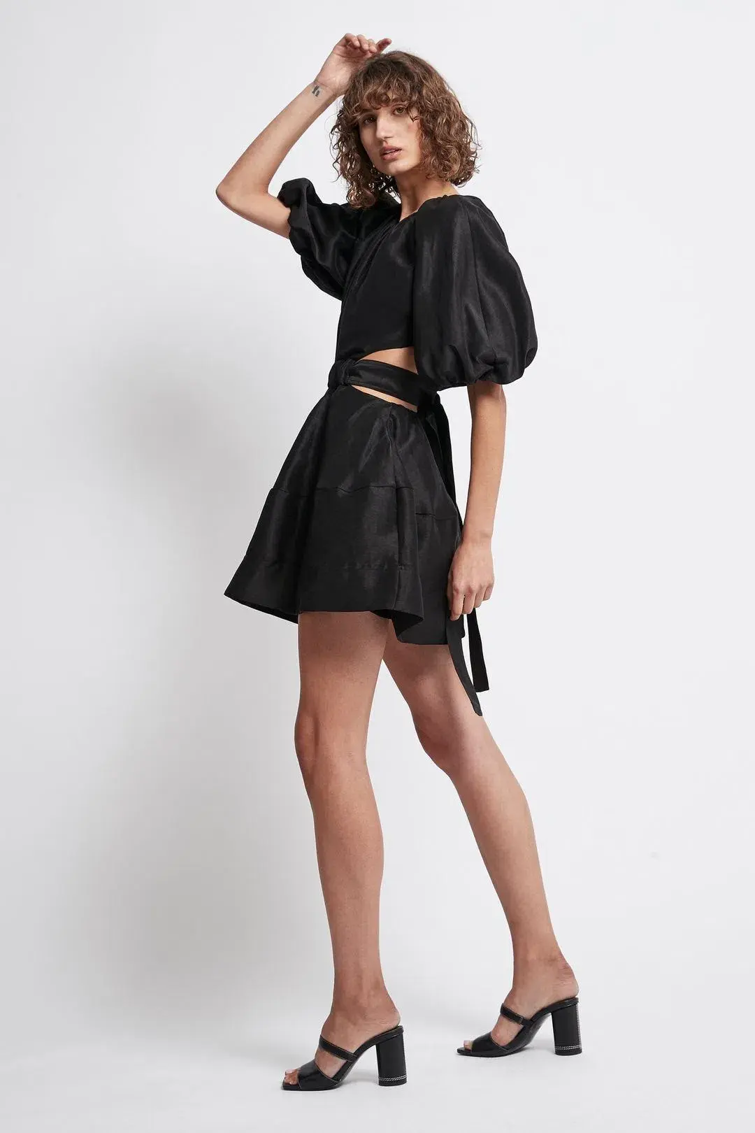 Aje Psychedelia Cut Out Mini Dress Black Size 8  - Image 2