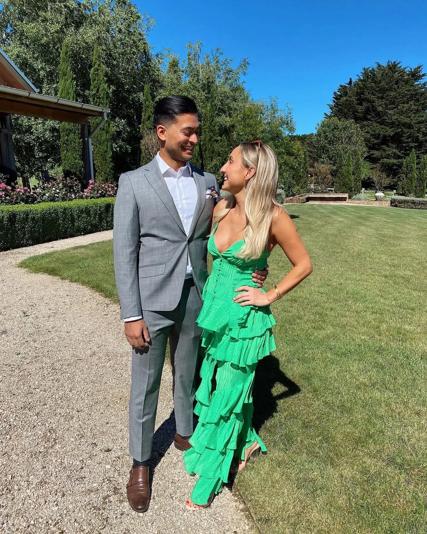 Barcelona Maxi Dress Emerald Green Size AU 6  - Image 5