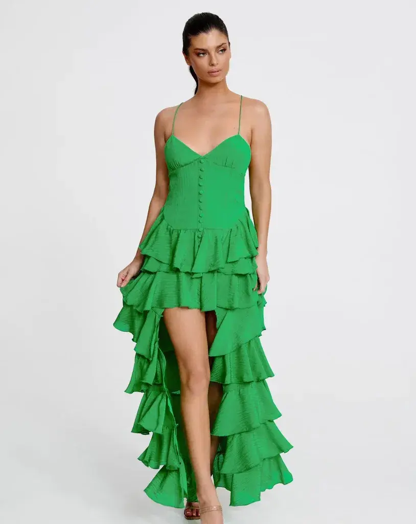Barcelona Maxi Dress Emerald Green Size AU 6  - Image 1