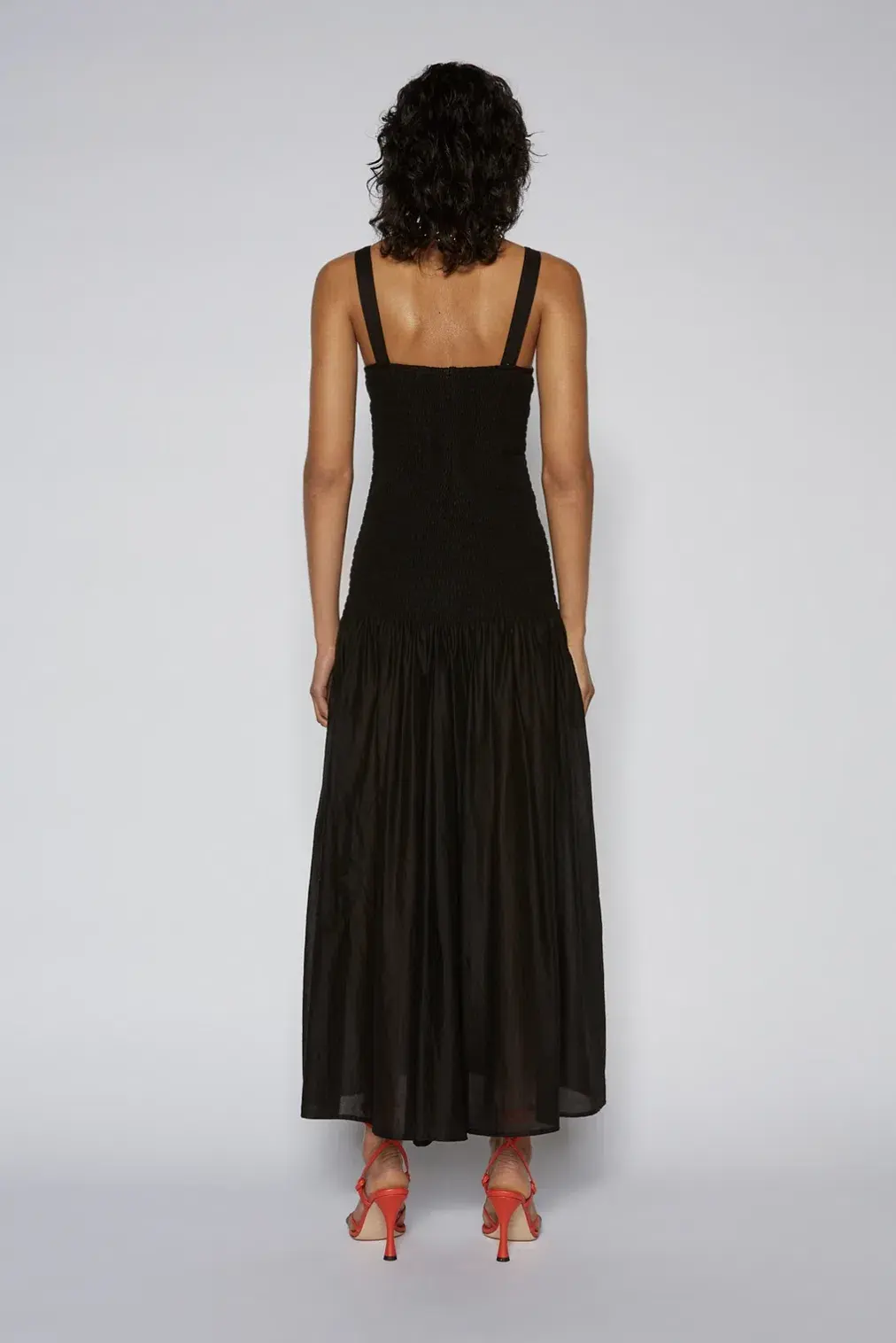Scanlan Theodore Black Cotton Bralette Dress Size 8 - Image 4
