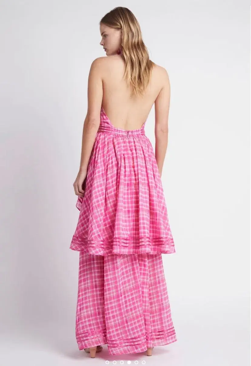 Aje Bungalow Sienna Dress Pink Size 6 - Image 2