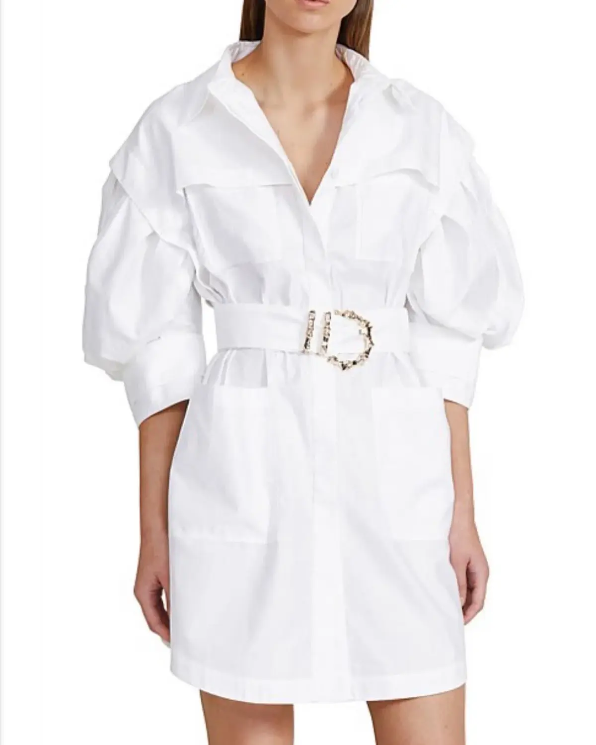 ACLER - Kindsway Dress (white). Size 12 - Image 1