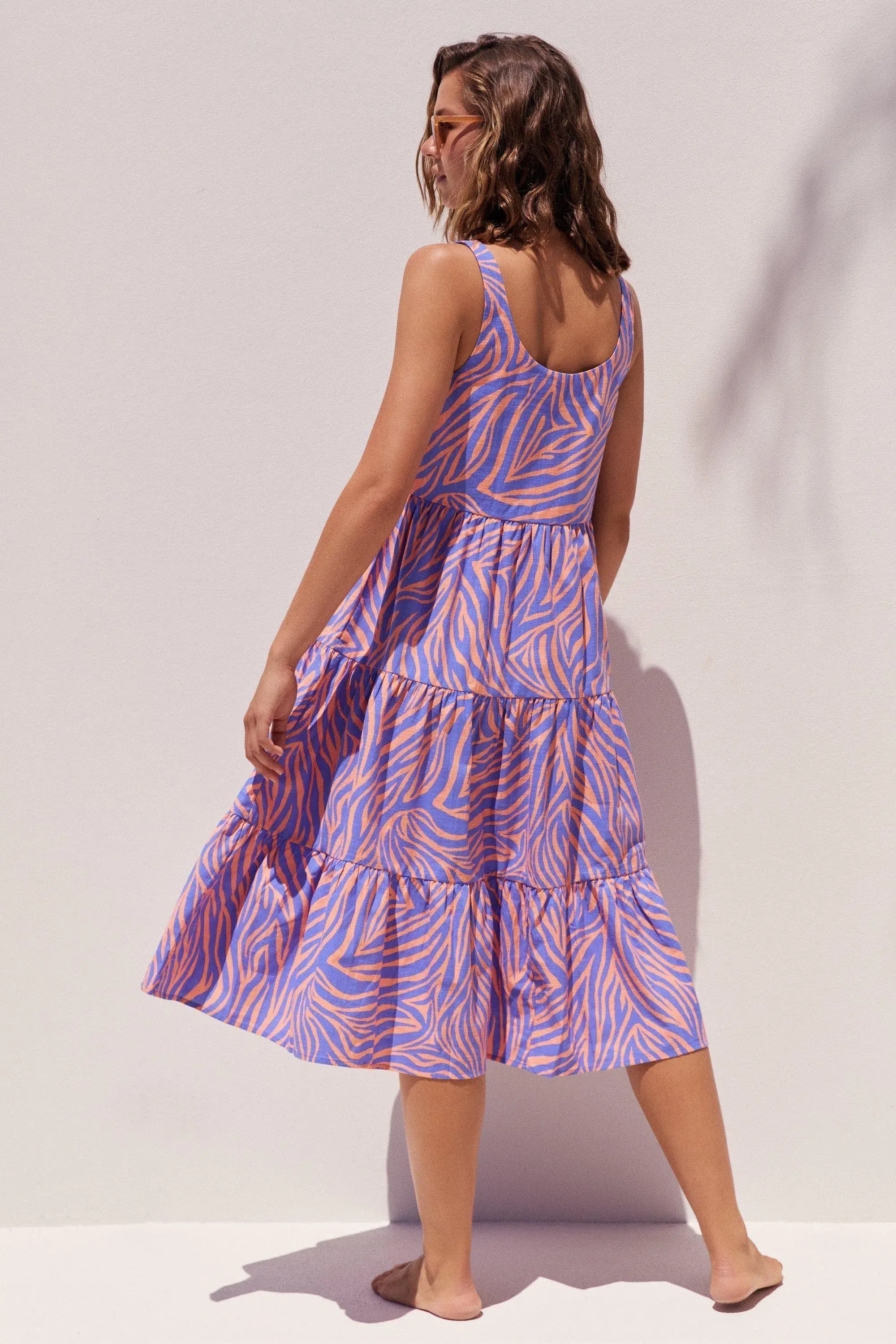 Mister Zimi Winifred Midi Dress In Mauritius Size 8 - Image 2