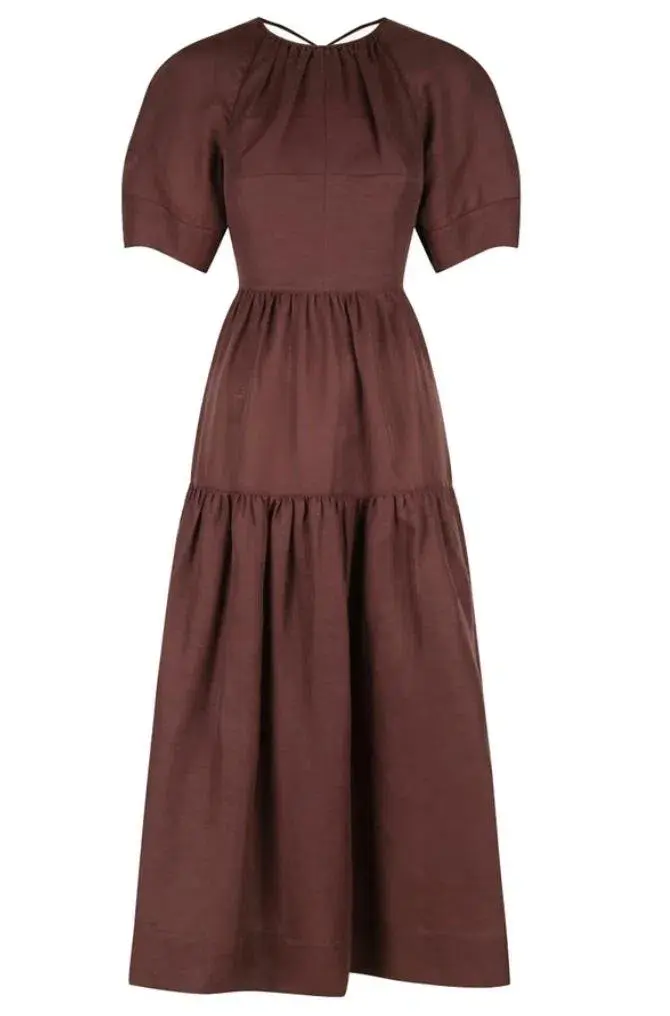 Shona Joy Open Back Midi Dress - Image 1