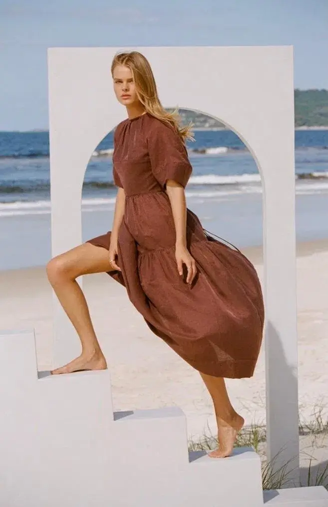 Shona Joy Open Back Midi Dress - Image 7