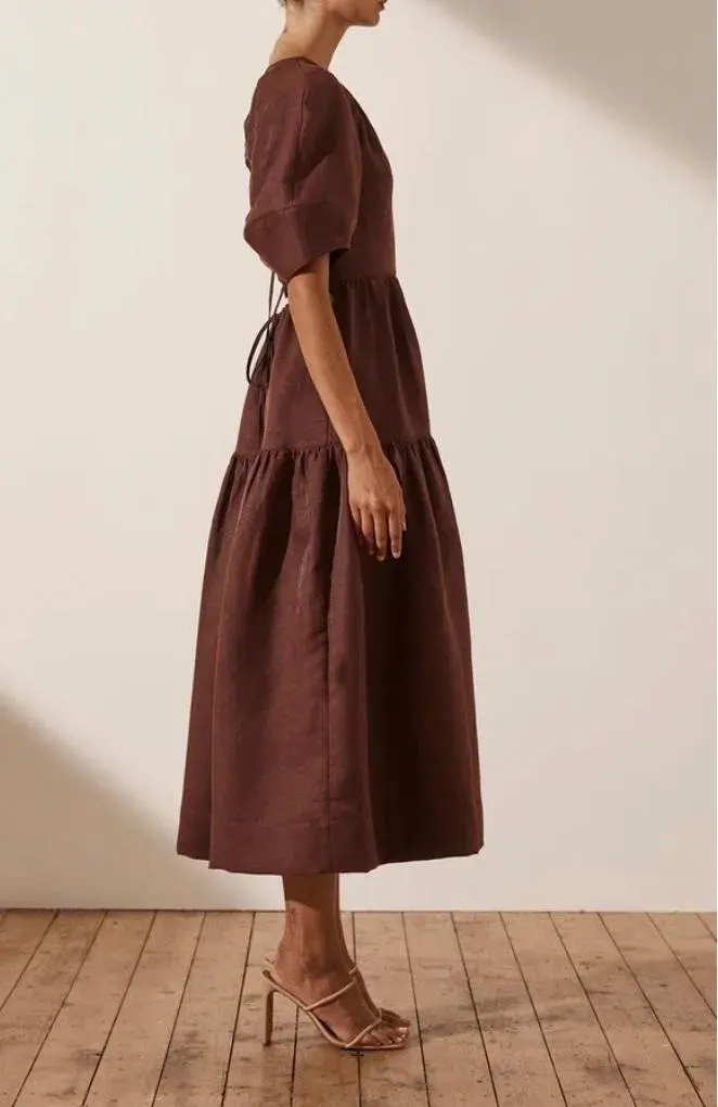 Shona Joy Open Back Midi Dress - Image 4