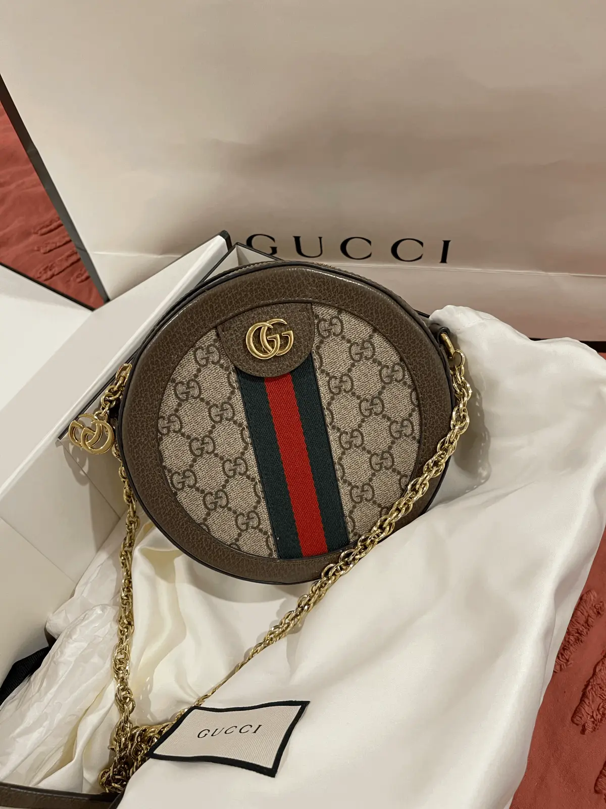 GUCCI OPHIDIA GG ROUND SHOULDER - Image 1