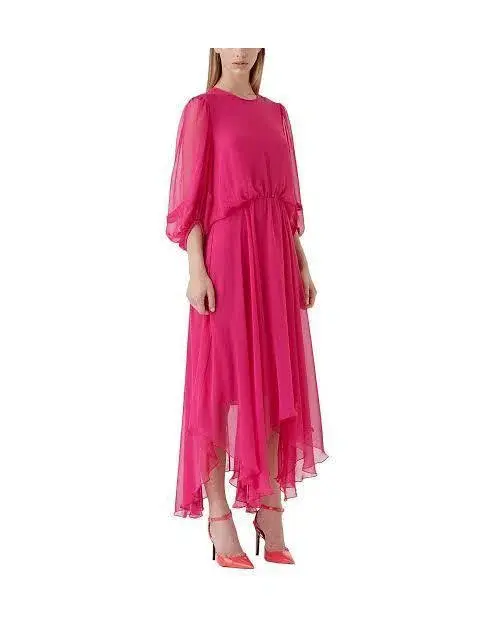 Camilla and Marc Dylan Midi Dress in Hot Pink Size 8 for rent on The Volte - main image