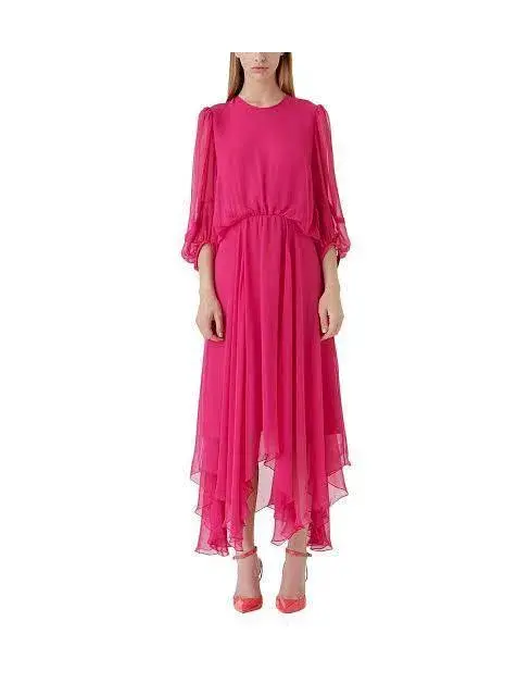 Camilla and Marc Dylan Midi Dress in Hot Pink Size 8 for rent on The Volte - main image