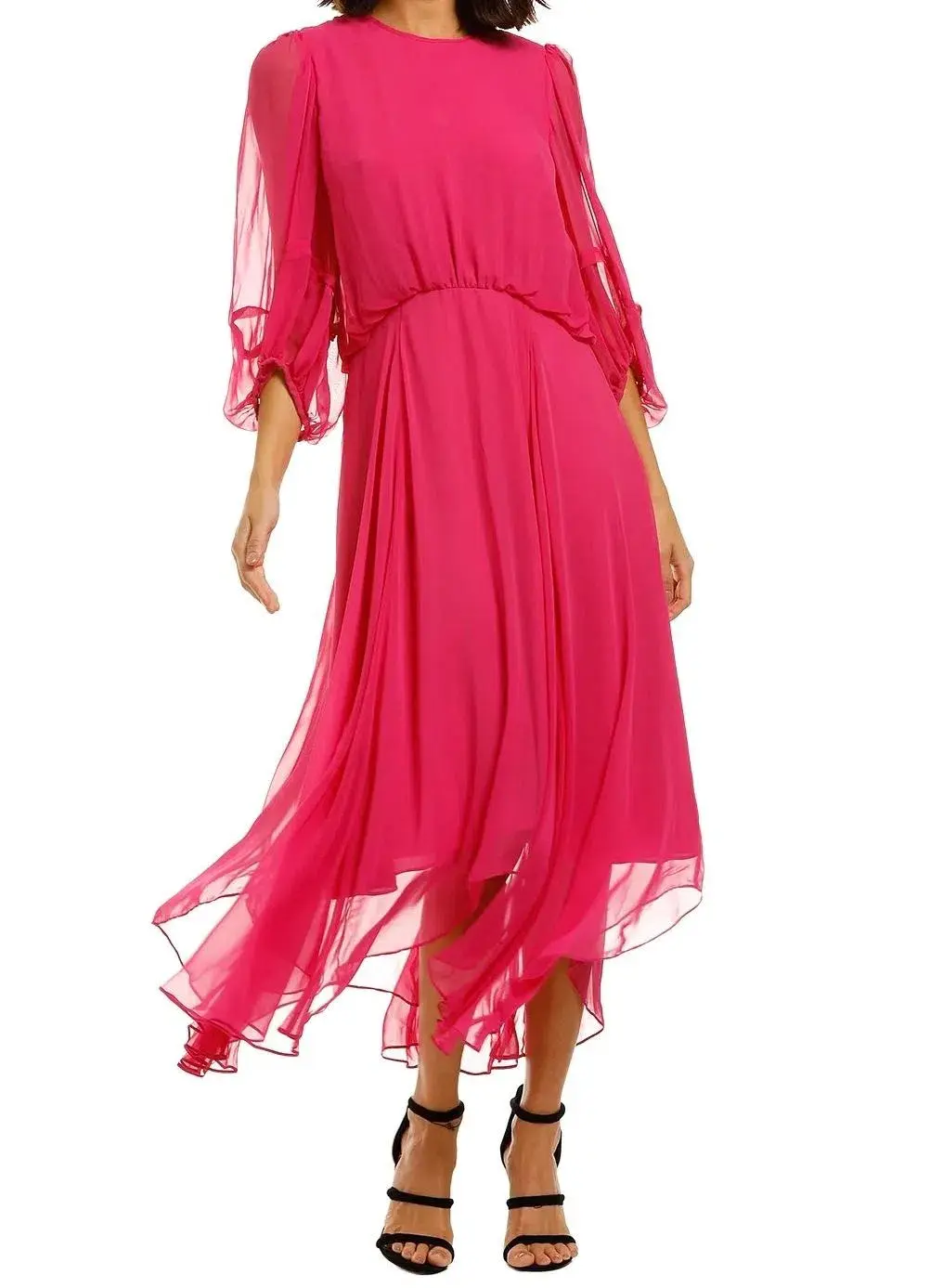 Camilla and Marc Dylan Midi Dress in Hot Pink Size 8 - Image 8