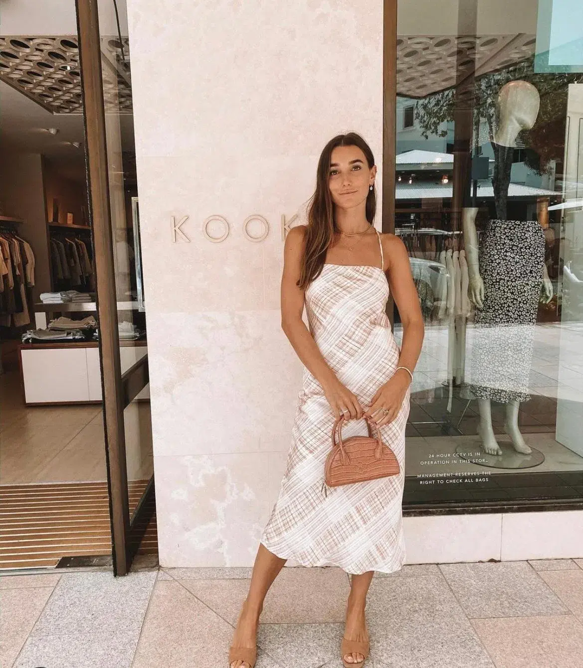 Kookai checkmate slip dress size 2 - Image 3