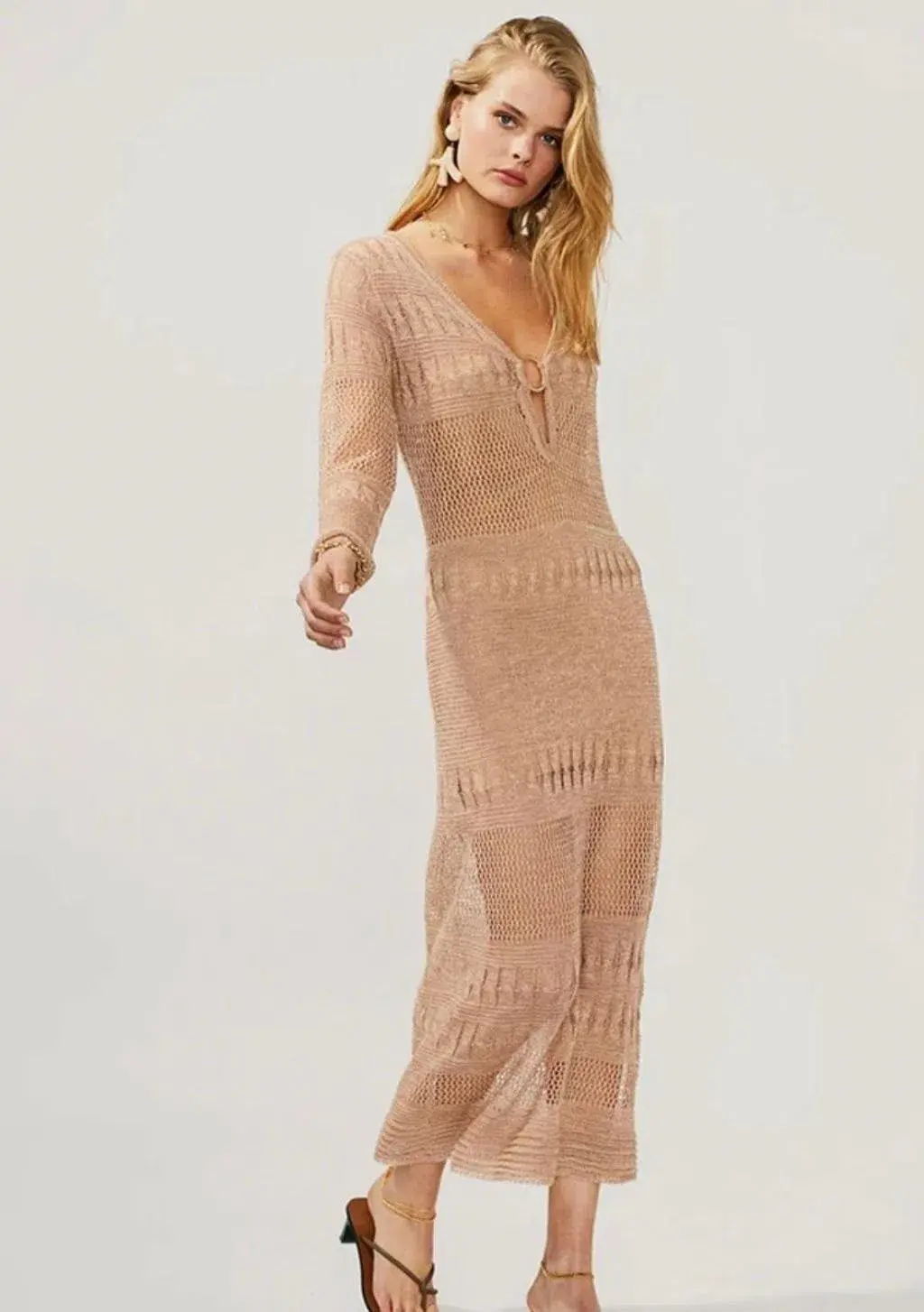 SUBOO Harper Knit Kaftan Size 8/S - Image 1