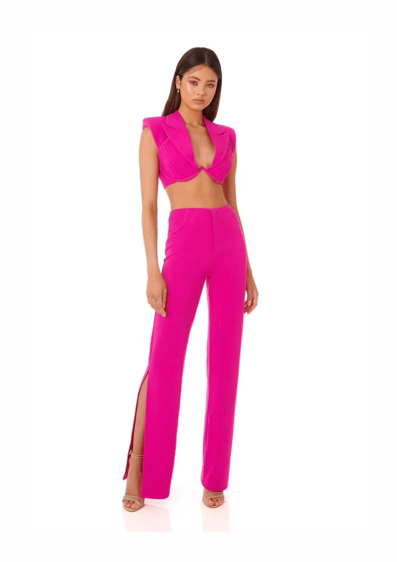 Eliyah the label Tyra Top and Blake Pants Set Fuchsia Pink Size AU 8 - Image 1