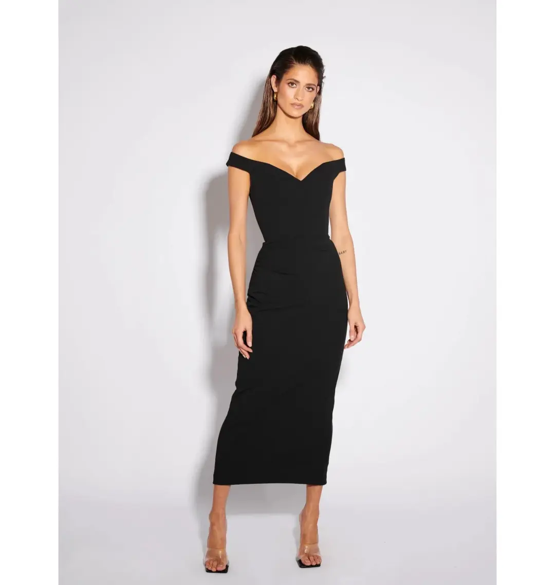 Effie Kats AAMI Midi Dress Black Size AU 10 for rent on The Volte - main image
