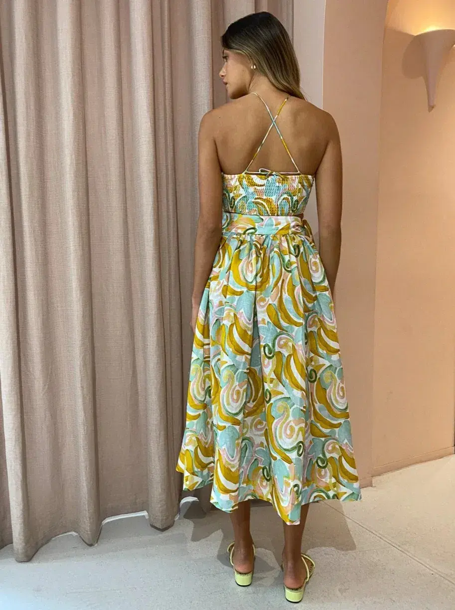 Steele Allegro Peta Crop and Brandt Midi Skirt Set Print Size Small  - Image 2