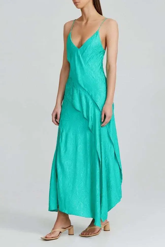 Acler Godwick Dress in Electric Green Size 6 - Image 5