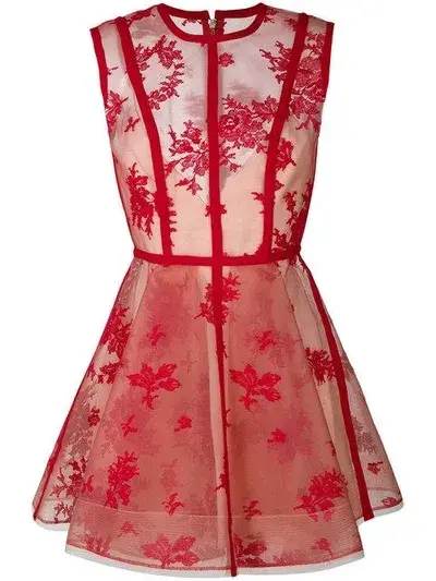 Alex Perry Codie Crinoline Dress Red Size 10 - Image 4