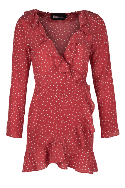 Realisation Par The Alexandra Mini Dress Red Star Size 6 - Image 6