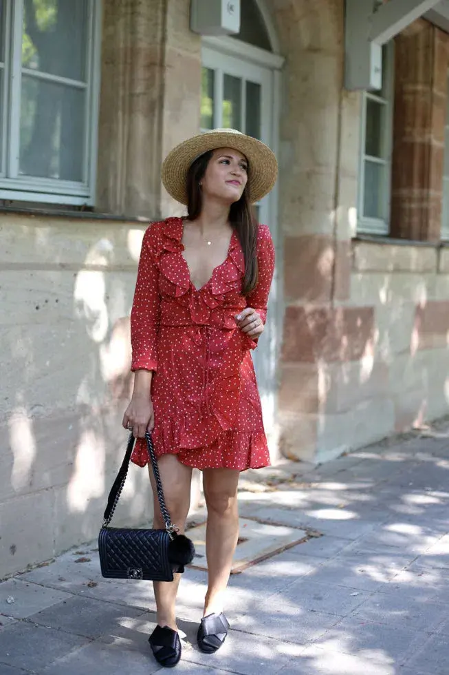 Realisation Par The Alexandra Mini Dress Red Star Size 6 - Image 2
