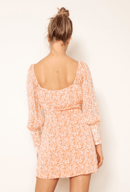 The East Order Peaches Mini Dress Orange Size 8 - Image 3