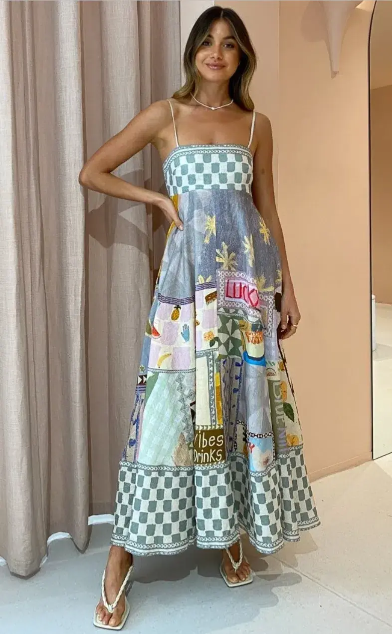 Alemais Emma Gale Sundress Print Size 12 - Image 3