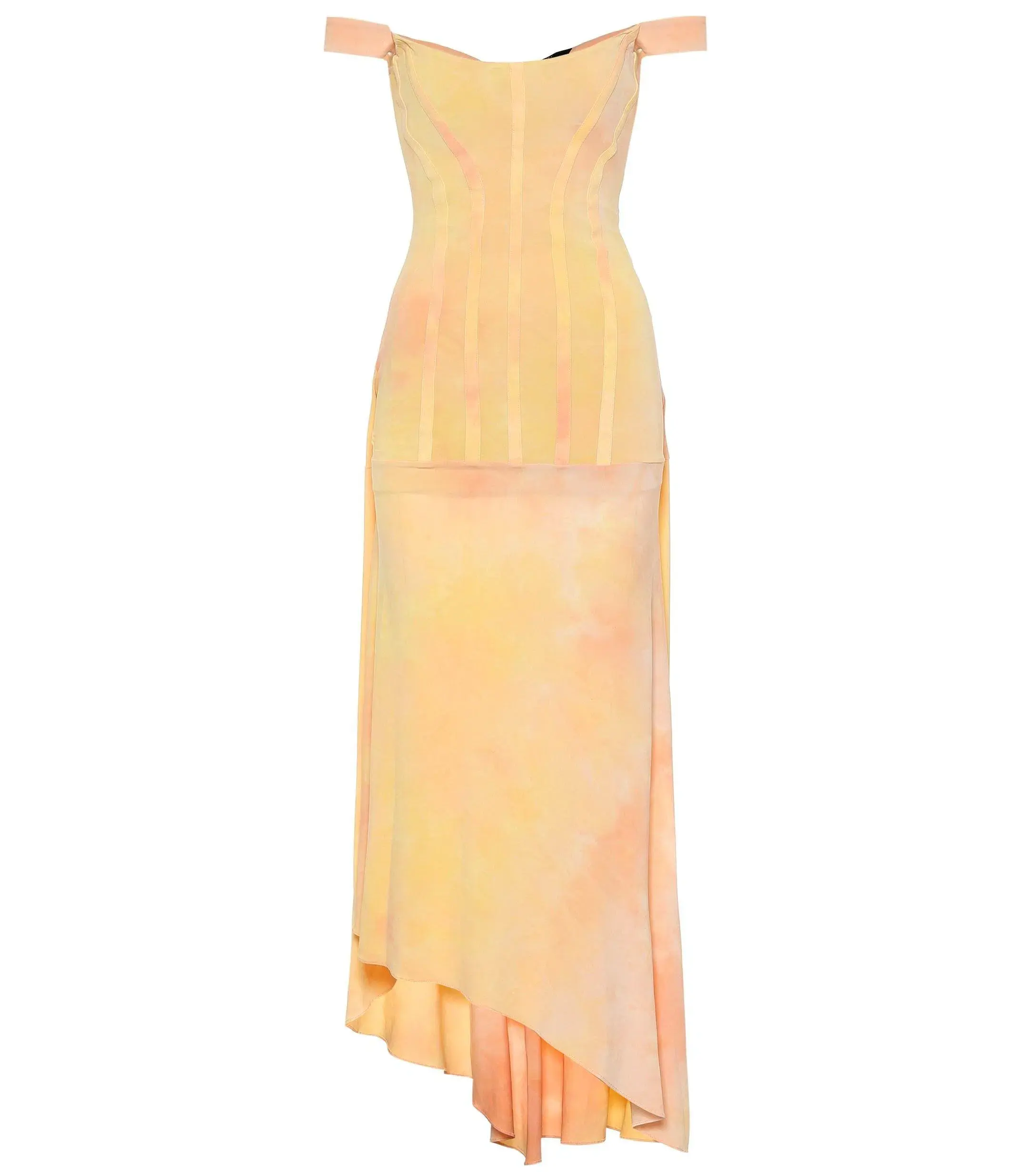 Ellery Odilon Off the Shoulder Dress Peach Size 10 - Image 3