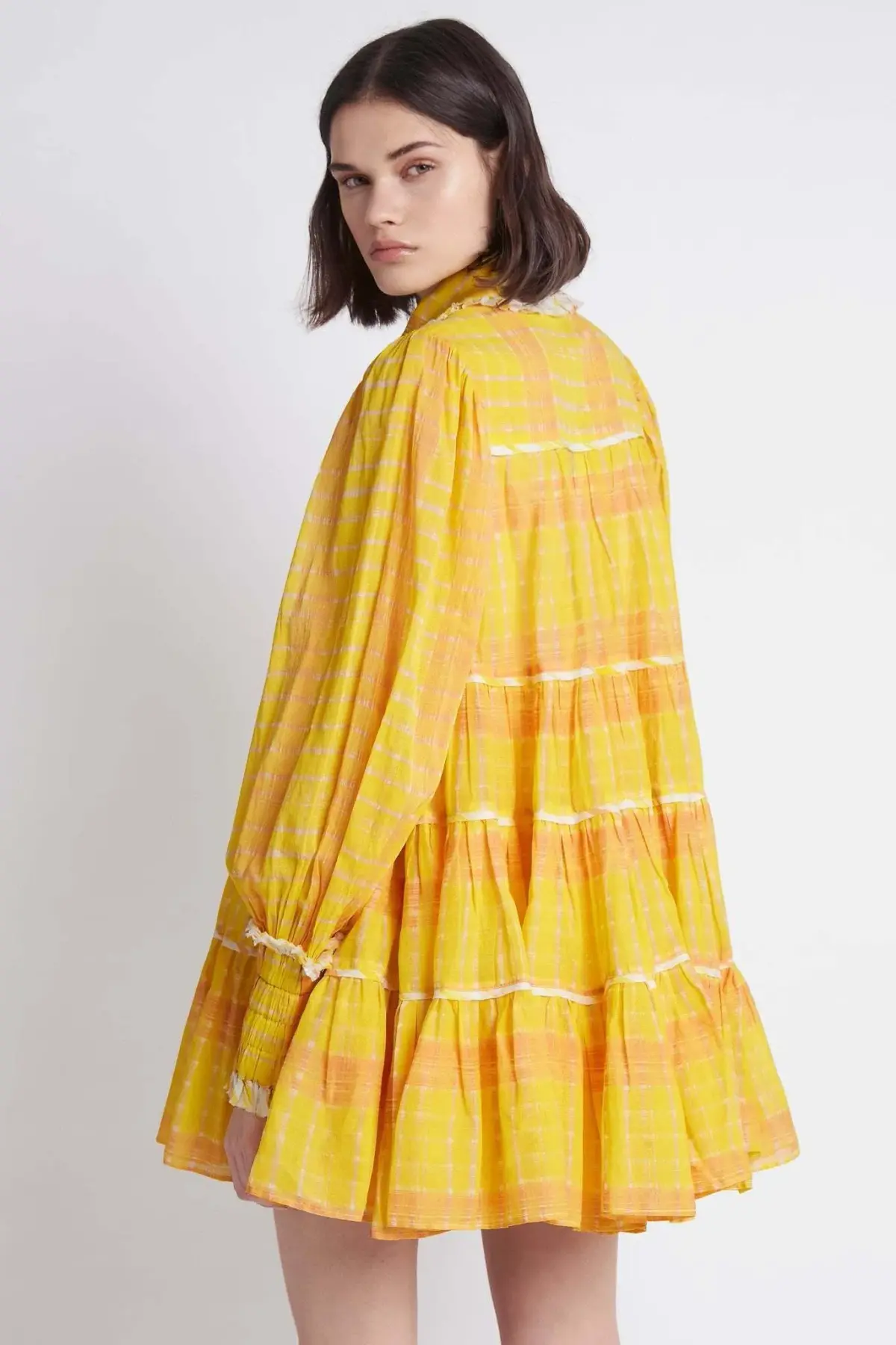 Aje Wilderness Smock Dress Print Size 6 - Image 3