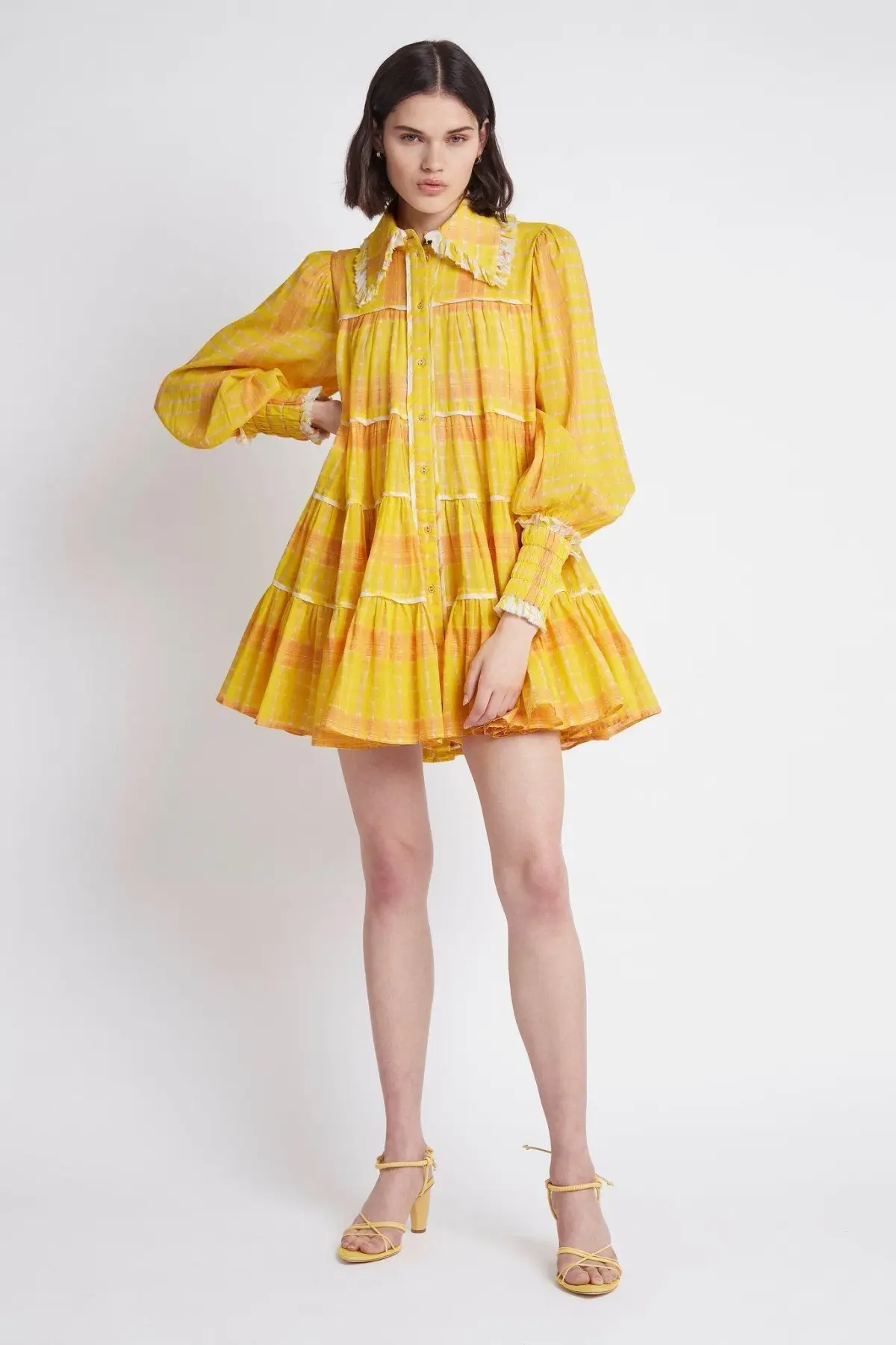 Aje Wilderness Smock Dress Print Size 6 - Image 1