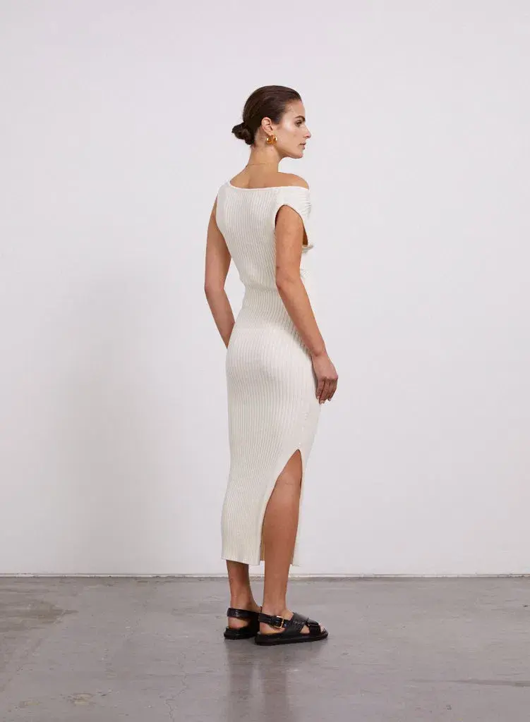Anna Quan Zanita Midi Dress Cream Size 8 - Image 2