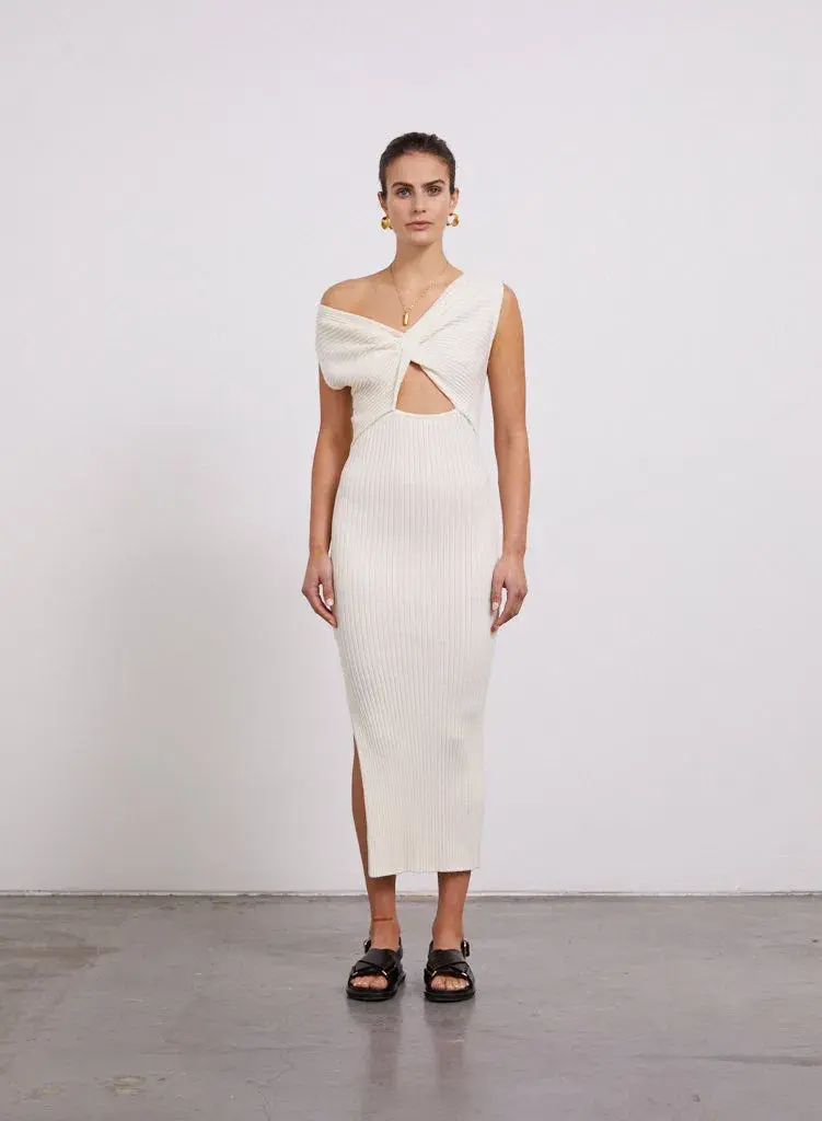 Anna Quan Zanita Midi Dress Cream Size 8 - Image 1