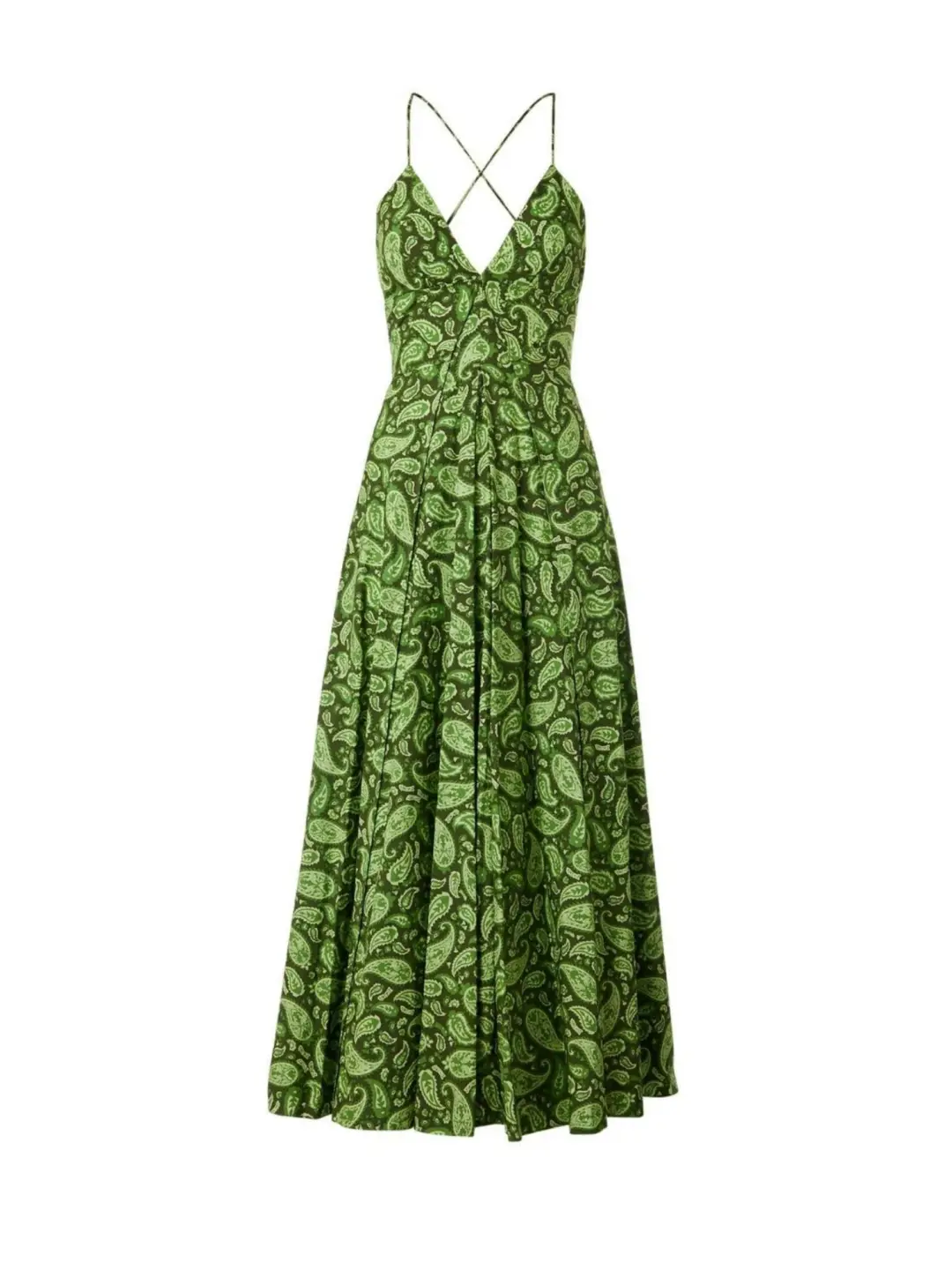 Scanlan Thedore Cotton Paisley Shoestring Dress Print Size AU 8 for rent on The Volte - main image