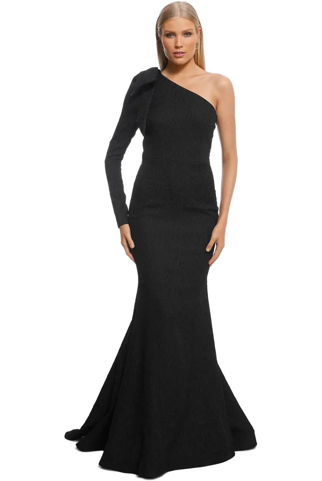 Rebecca Vallance Harlow Bow Gown Black Size 8 - Image 3