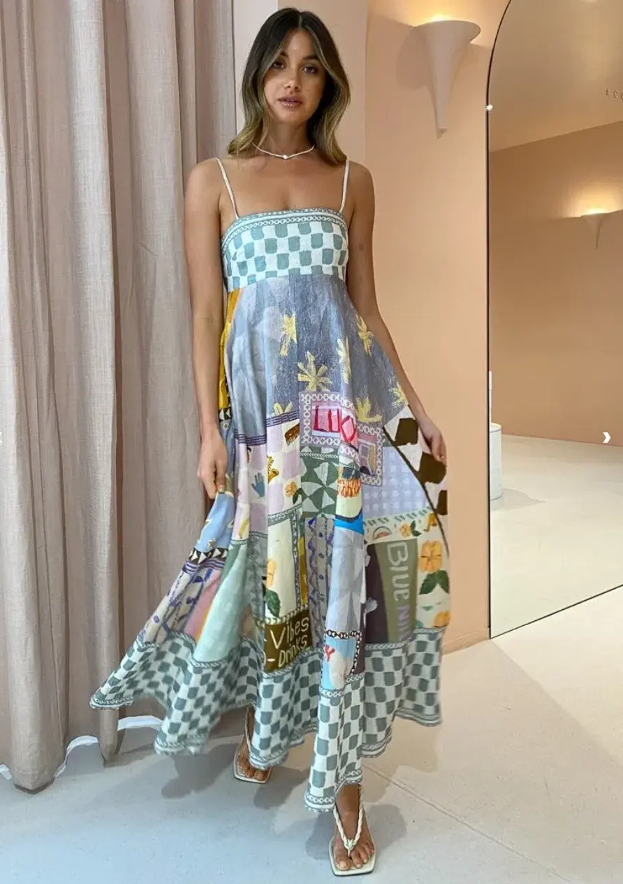 Alemais Emma Gale Sundress Print Size 8 - Image 1
