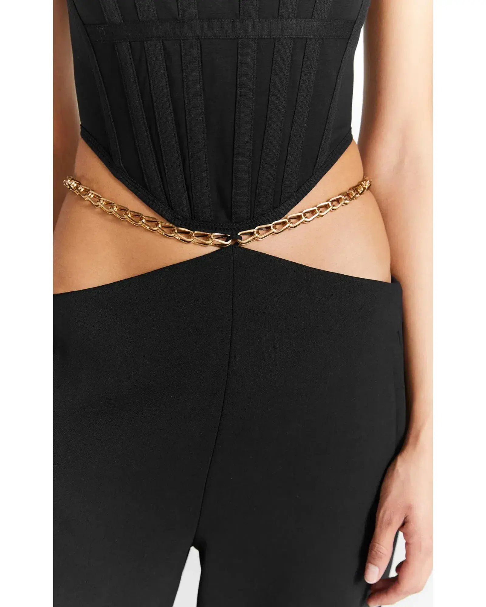 Dion Lee Chain Suspend Pant Black Size AU 8 - Image 2