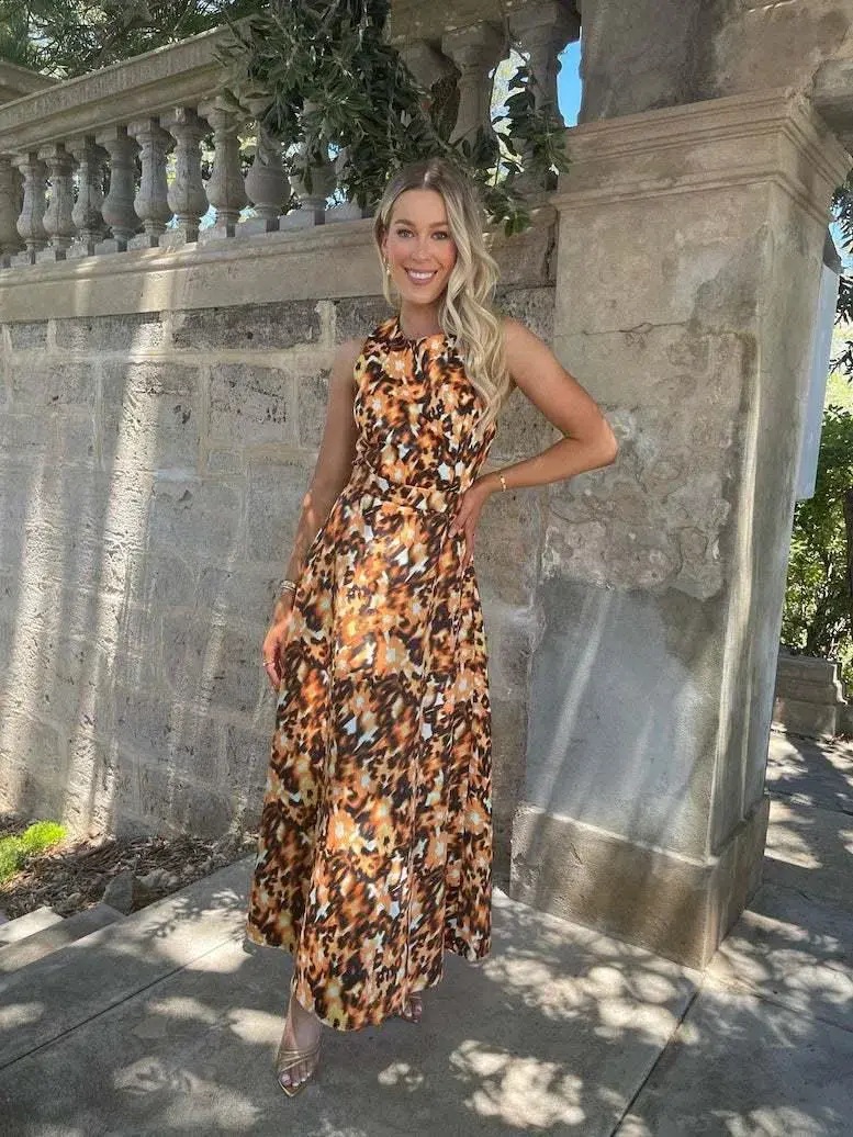 Mossman Inner Guidance Maxi Dress Print Size 10  - Image 5