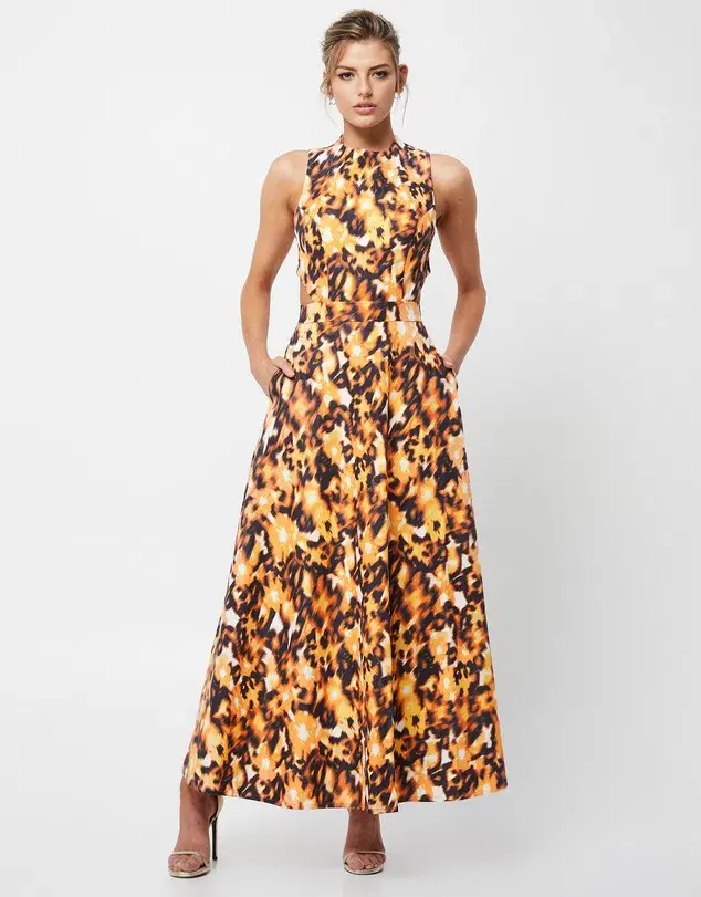 Mossman Inner Guidance Maxi Dress Print Size 12  - Image 1