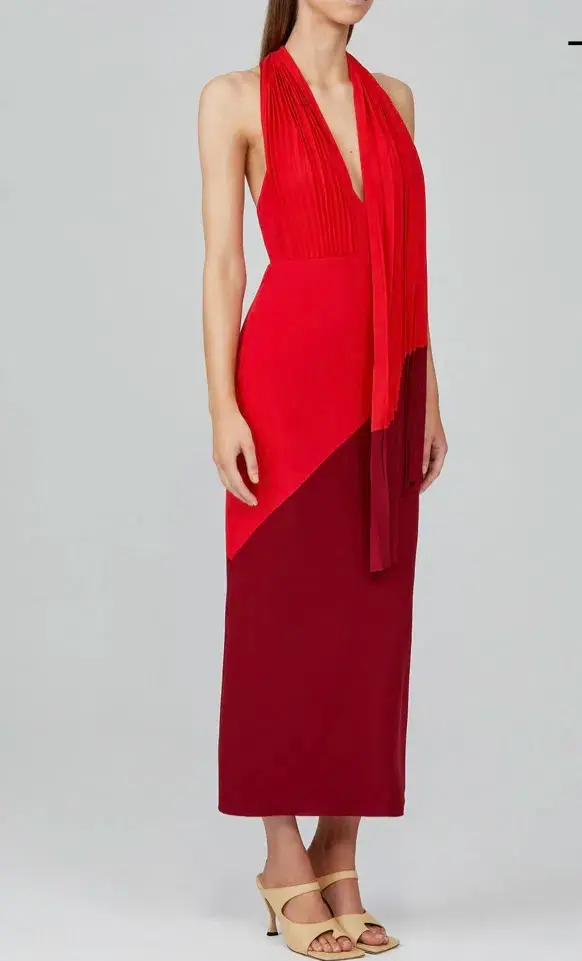 Acler Flora Dress Red Size 8 for rent on The Volte - main image