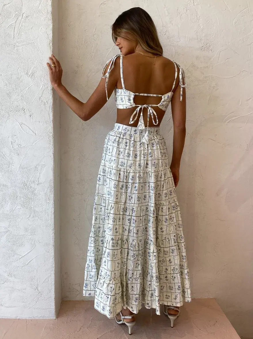 Palm Noosa Happy Hour Crop and Skirt Set Print Size 8 - Image 2