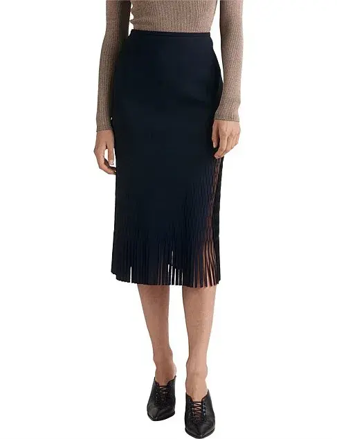 Dion Lee Triangle Perf Skirt Black Size 12 - Image 3