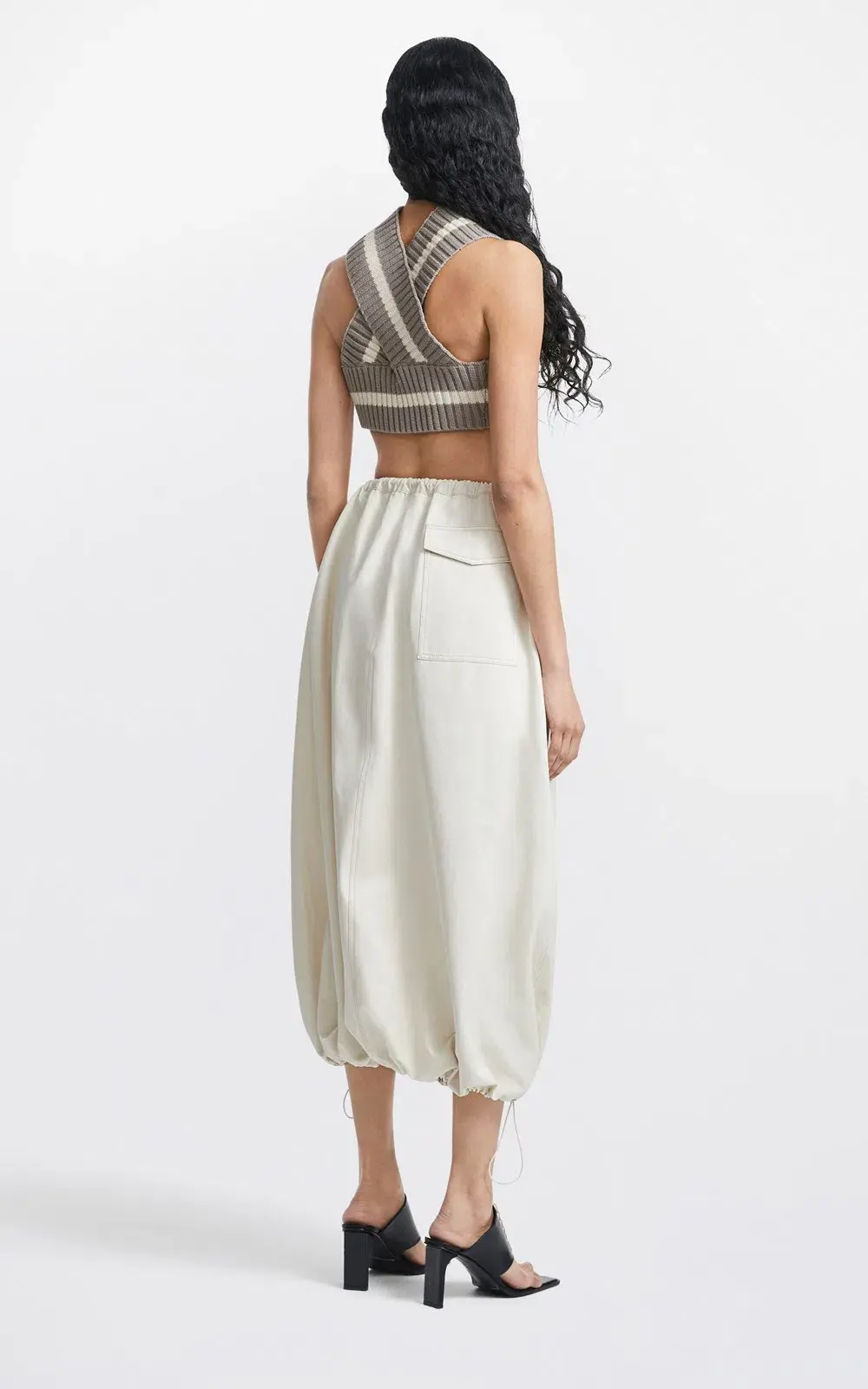 Dion Lee Parachute Skirt White Size 6 - Image 3