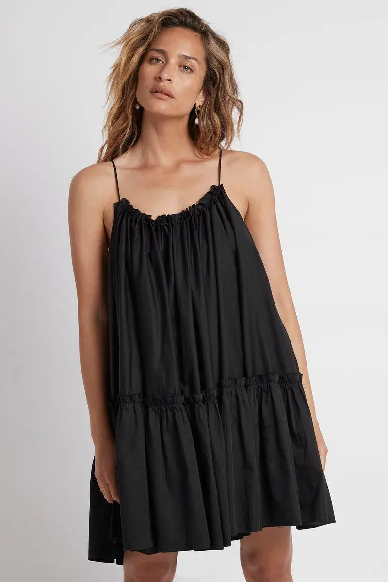 Aje Midsummer Swing Mini Dress Black Size 10 - Image 3