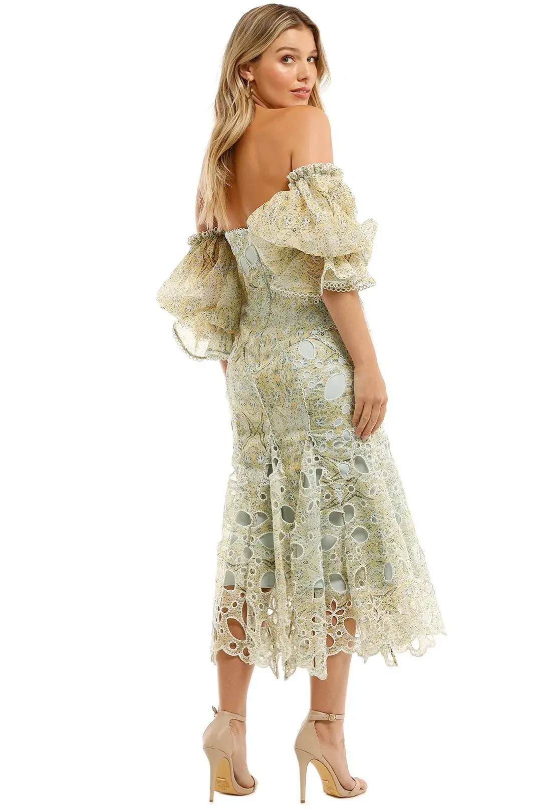 Acler Holland Dress Green Size 6 for rent on The Volte - main image