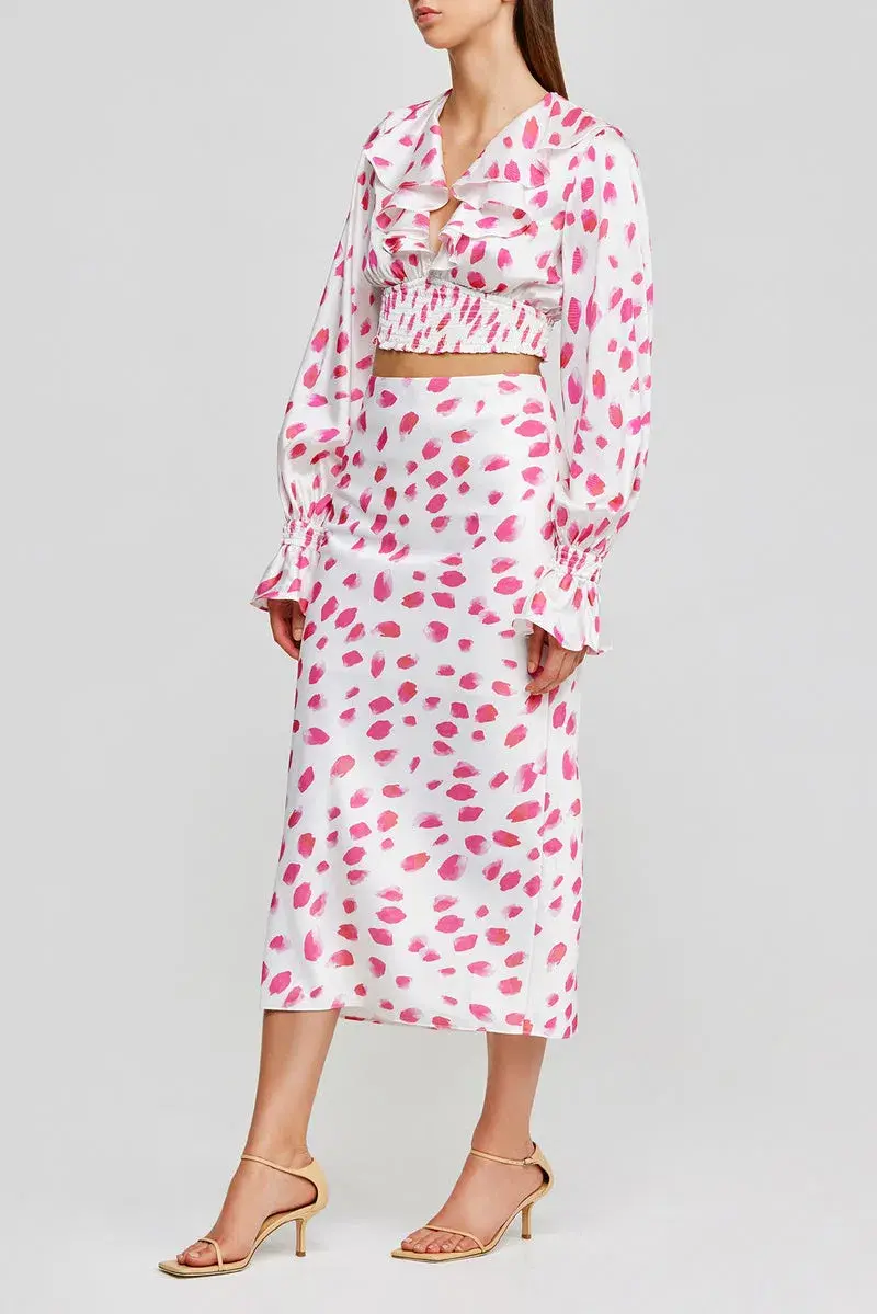 Significant Other Penny Skirt and Coco Top Set in Rose Petal Print Size 6 - Image 2
