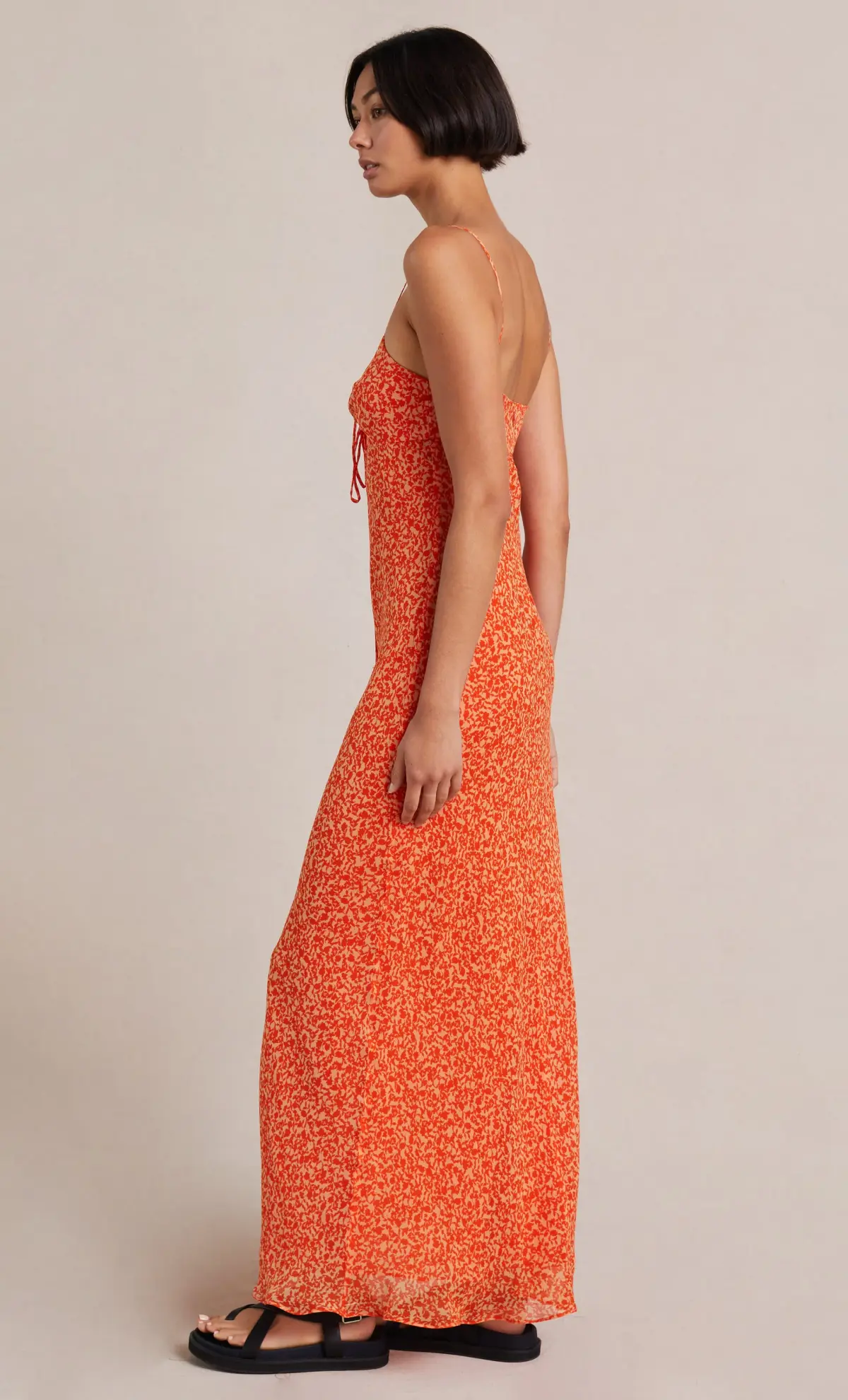 Bec & Bridge Cheri Maxi Dress Orange Size 8 - Image 3